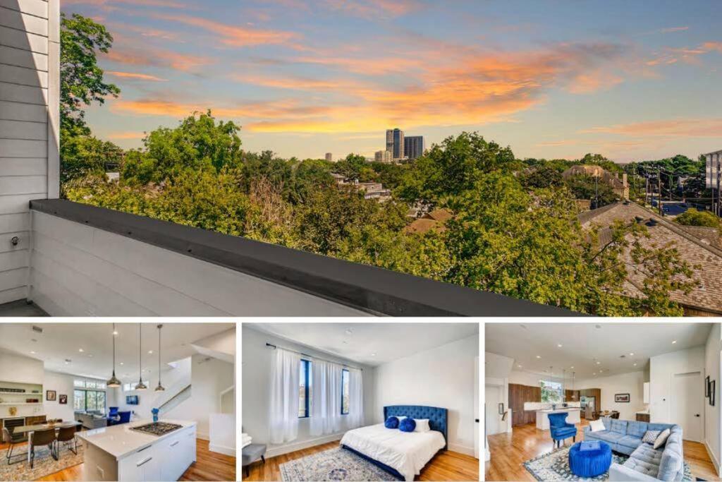 4 Story Home Mins To Downtown Houston With City Views Exterior photo